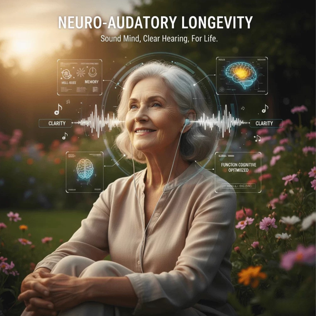 Advanced support for Auditory Health & sharp Cognitive Function. Protect your ears and mind from chronic stress and age-related decline.