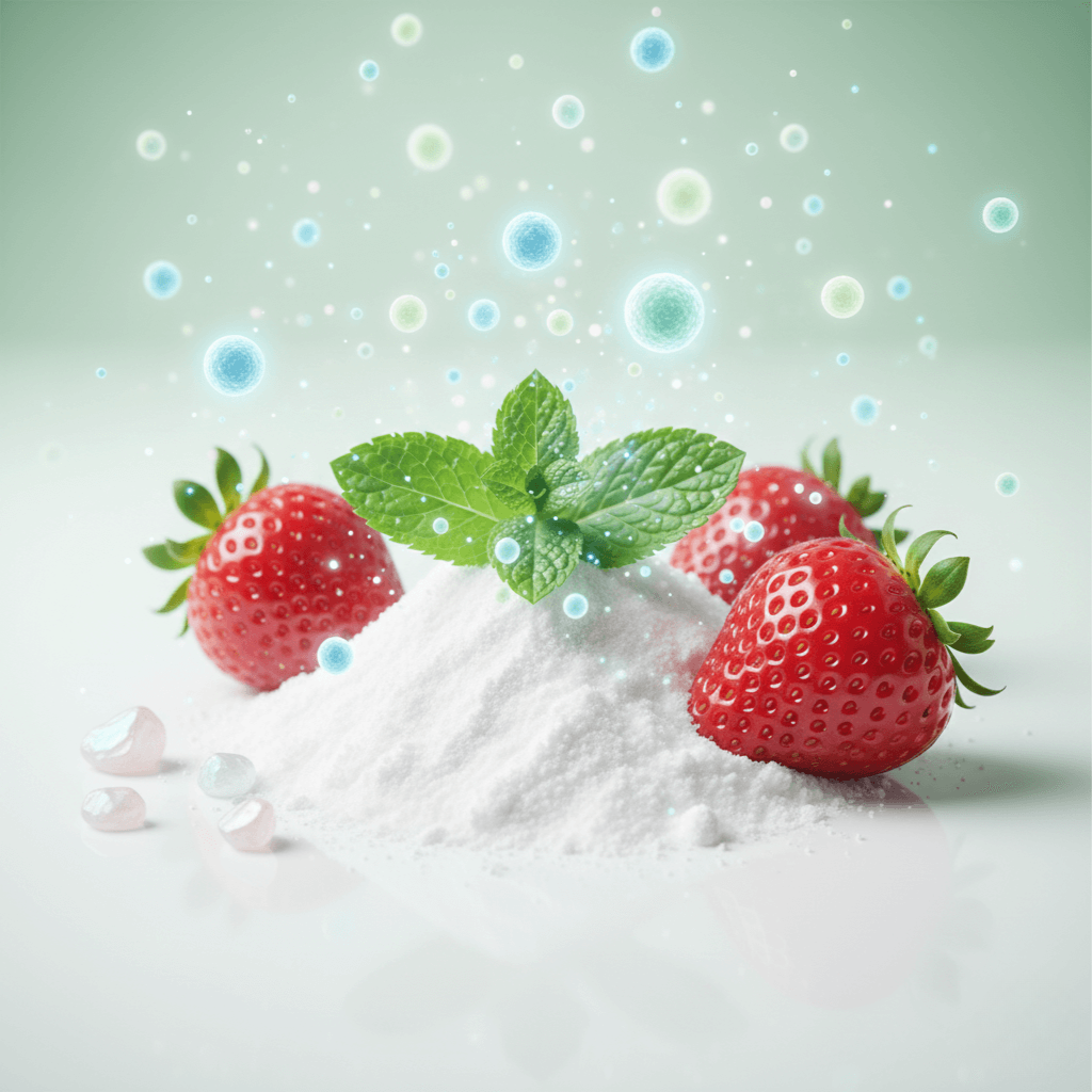 Selected natural ingredients that help nourish beneficial oral bacteria.