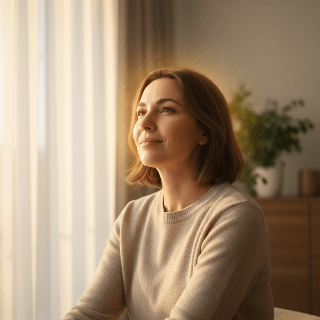 Woman with a healthy memory