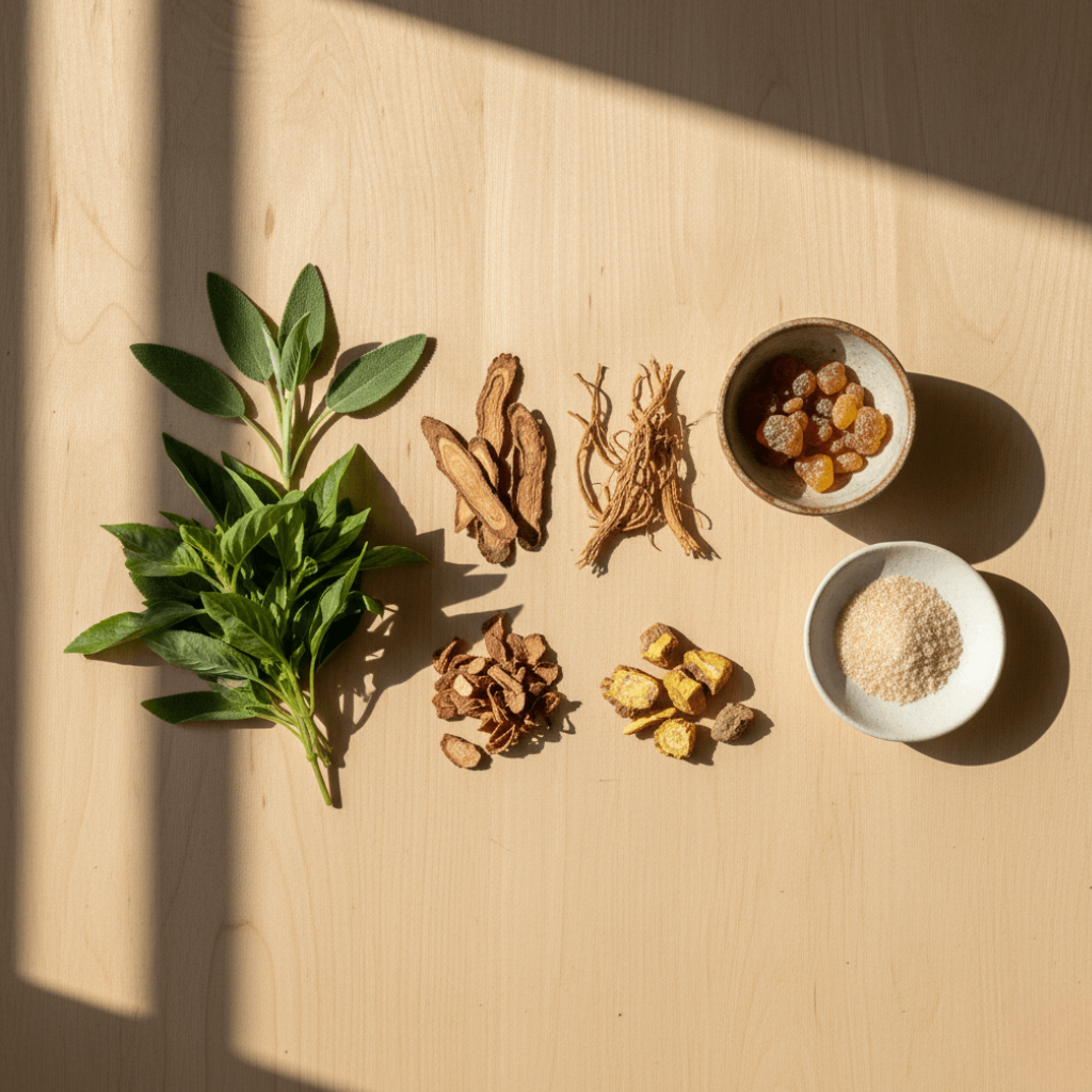 "Each ingredient has been carefully selected for its purity and effectiveness, working in synergy to support real and natural results."