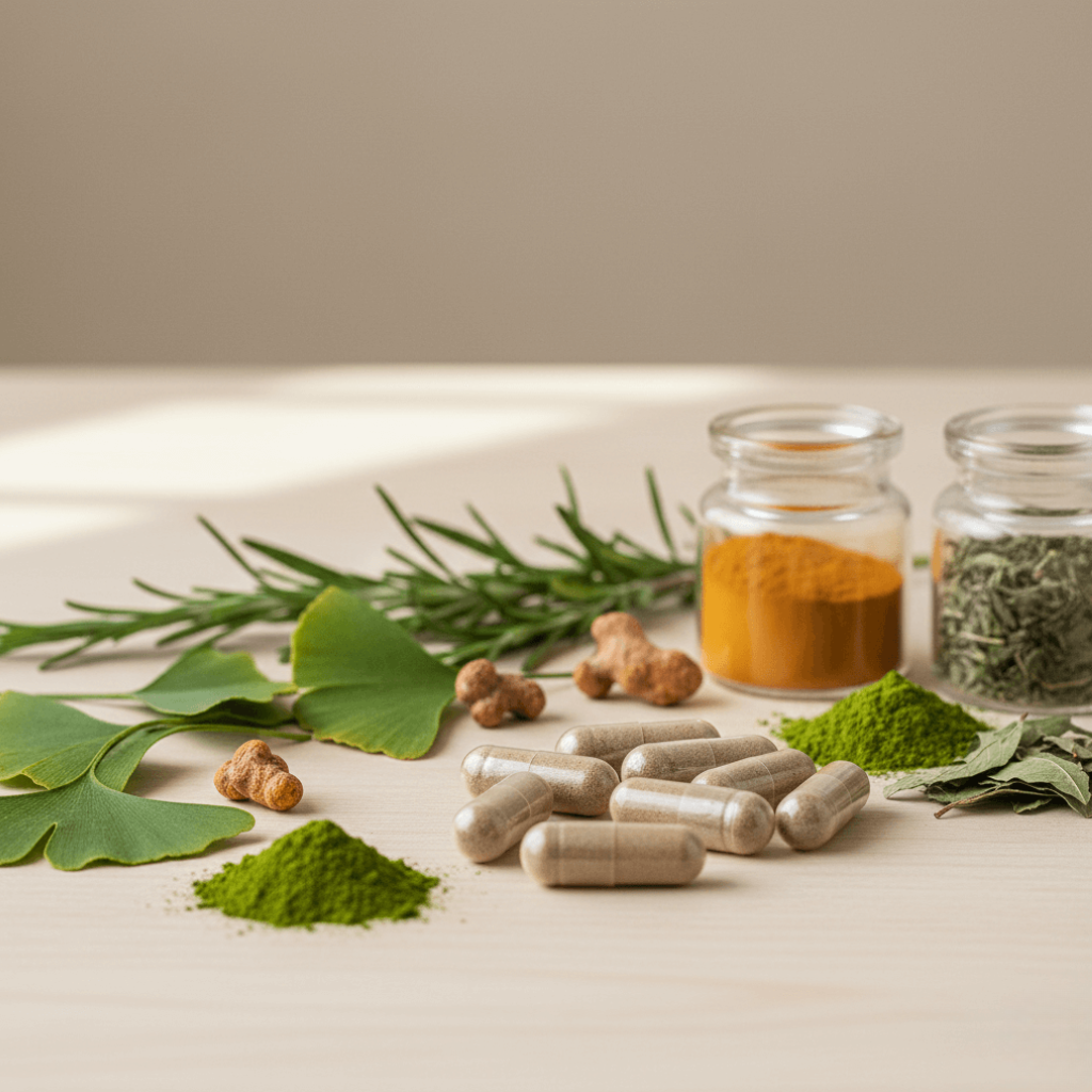 Natural brain support supplements with plant-based ingredients