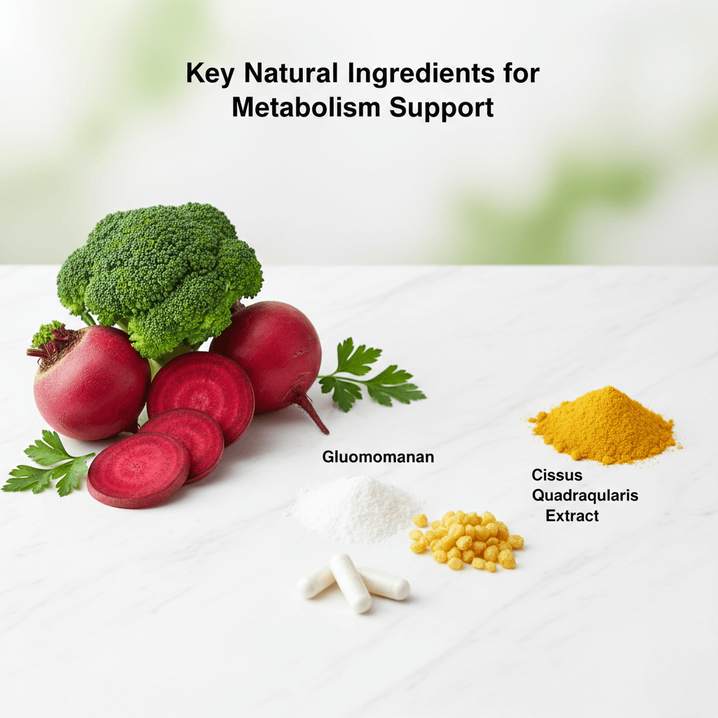 “Herbal weight-loss formula illustration showing balanced natural extracts designed to support a slim and healthy body.”