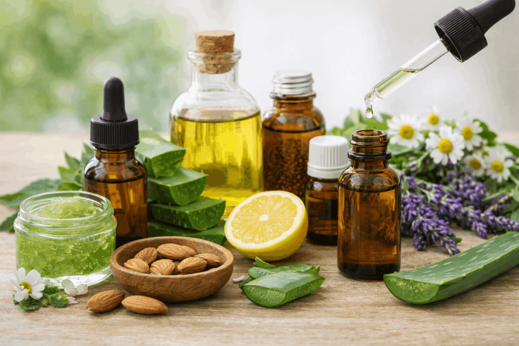 Natural plant-based ingredients used in Kerassentials formula