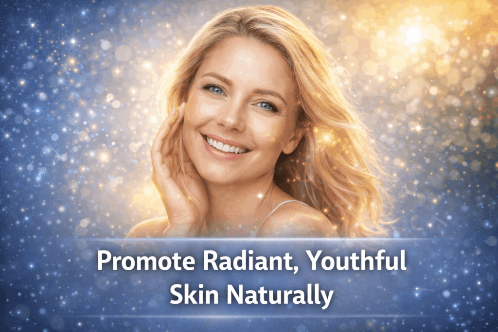 Woman with radiant facial skin representing natural beauty and healthy appearance