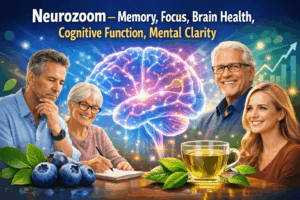 Neurozoom – Memory, Focus, Brain Health, Cognitive Function, Mental ClarityNatural Supplement for Adults and Seniors