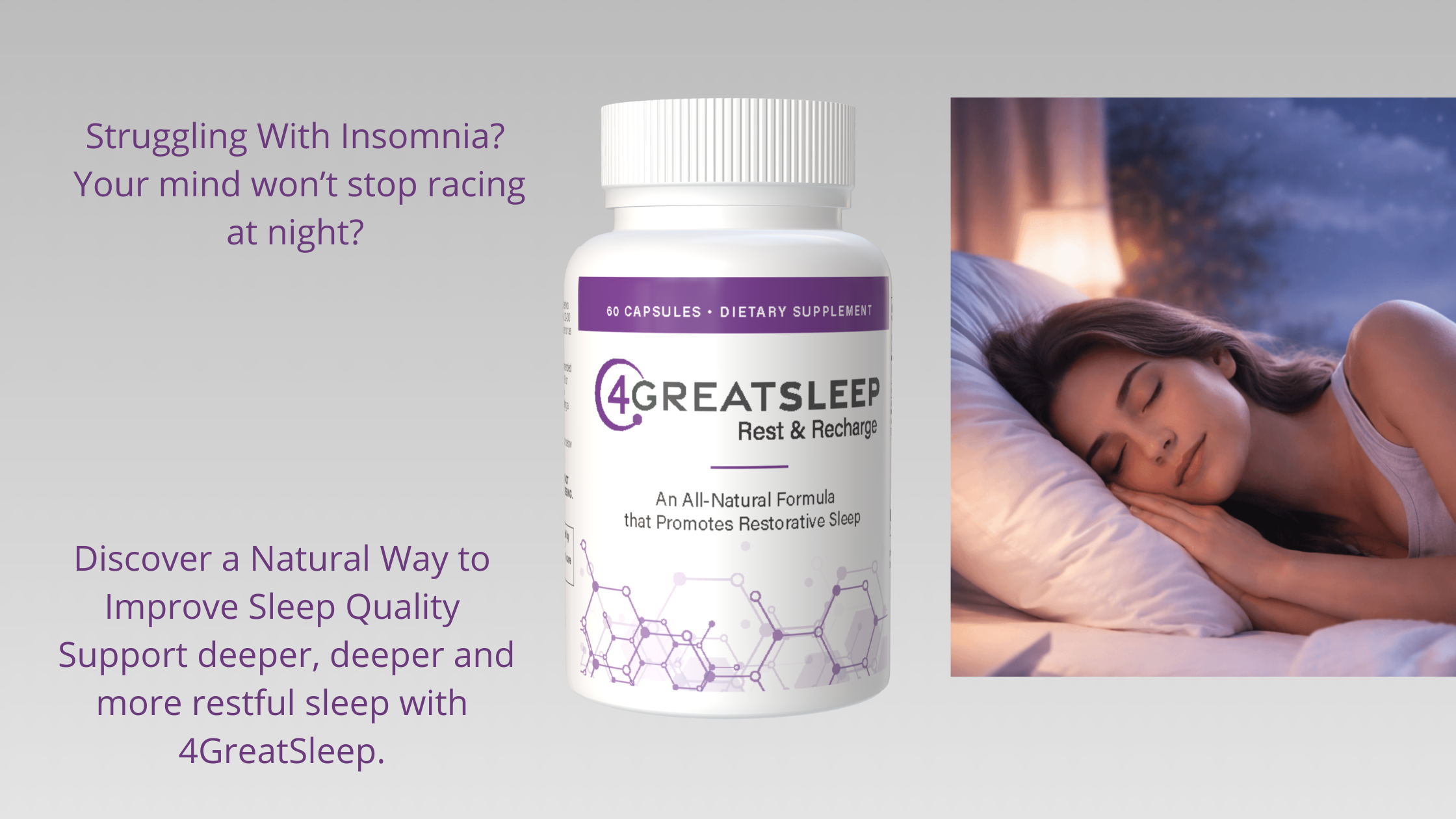 Natural Remedies for Improving Sleep Quality: How 4GreatSleep Helps Restore Deep and Restful Sleep
