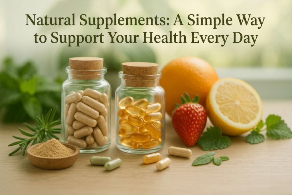 Natural Supplements: A Simple Way to Support Your Health Every Day