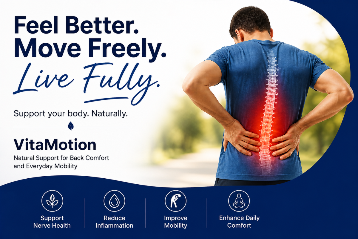 How to Relieve Back Pain Naturally: Reduce Inflammation, Release Pinched Nerves, and Restore Your Mobility with VitaMotion