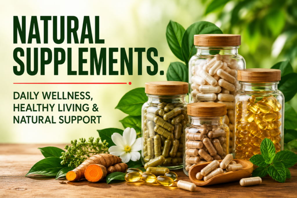 Natural Supplements: Daily Wellness, Healthy Living & Natural Support