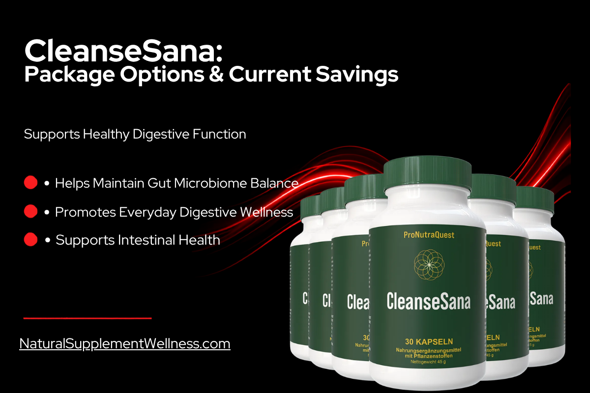 CleanseSana – Package Options & Current Savings