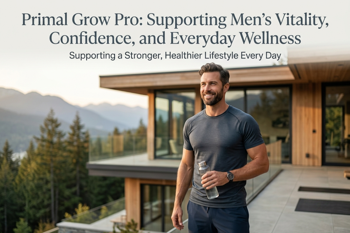Primal Grow Pro: Supporting Men’s Vitality, Confidence, and Everyday Wellness