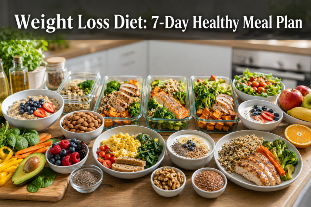 Weight Loss Diet: 7-Day Healthy Meal Plan